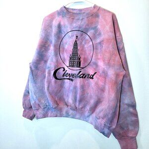 NWOT Cleveland Tie-Dyed Cotton Sweatshirt Size L